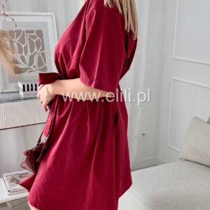 Alternative view of Sukienka Ilona plus size bordo