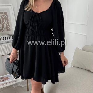 Alternative view of Kombinezon plus size - sukienka czarny preorder