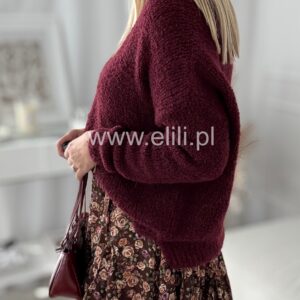 Alternative view of Sweter serek bordo
