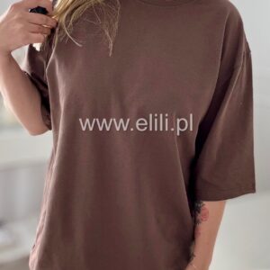 Alternative view of T-shirt oversize czekolada