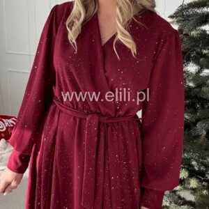 Alternative view of Sukienka Christmas bordo