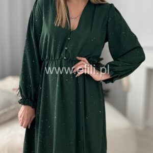 Alternative view of Sukienka Ewa plus size shine butelkowa