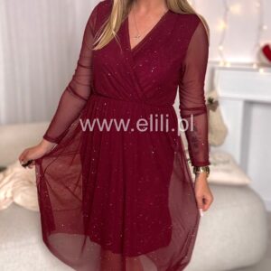 Alternative view of Sukienka Dagmara shine bordo
