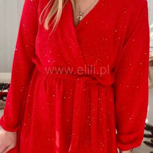 Alternative view of Sukienka Tokio shine czerwona
