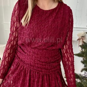 Alternative view of Sukienka Rika bordo