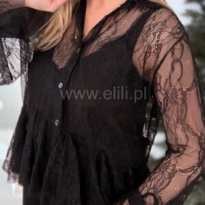 Alternative view of Koszula mgiełka czarna