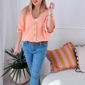 Alternative view of Sweterek Button Falbanka morela