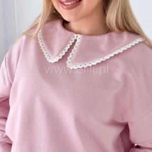 Alternative view of Bluza z kołnierzykiem róż