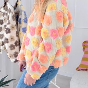 Alternative view of Bomberka w kwiaty pomarańczowo-pudrowe