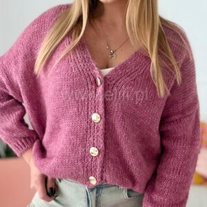 Alternative view of Sweter Button wrzos