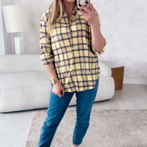 Alternative view of Koszula w kratę lemon