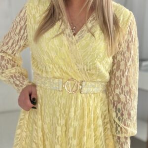 Alternative view of Sukienka Amelia cytryna