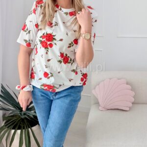 Alternative view of T-shirt Róża biały