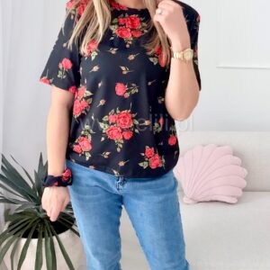 Alternative view of T-shirt Róża czarny