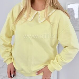 Alternative view of Bluza z kołnierzykiem bananowa