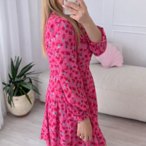 Alternative view of Sukienka Ewa mini malinowa