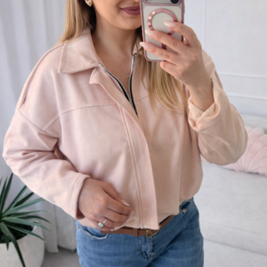 Alternative view of Bomberka zamszowa pudrowa