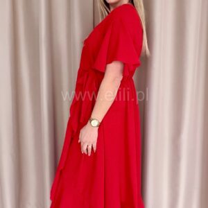 Alternative view of Sukienka Allegra plus size czerwona