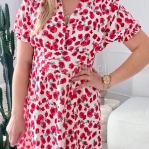 Alternative view of Sukienka Elina w duże kwiaty