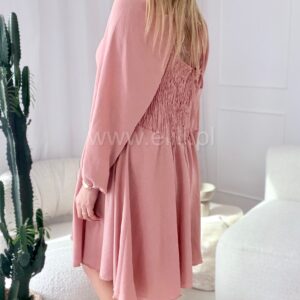 Alternative view of Sukienka Dora plus size pudrowy róż