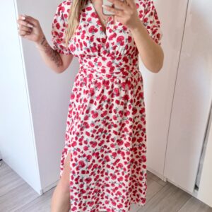 Alternative view of Sukienka Elina w duże kwiaty