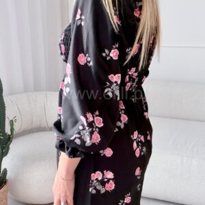 Alternative view of Sukienka Milano midi czarna w kwiaty