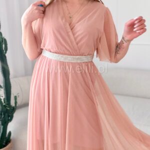 Alternative view of Sukienka Electra pudrowa