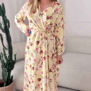 Alternative view of Sukienka Nastia cytrynowa