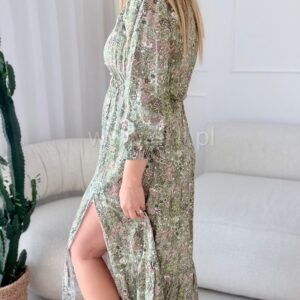 Alternative view of Sukienka Ewa wiskoza szałwia