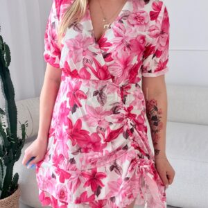 Alternative view of Sukienka Berenika ciemne kwiaty