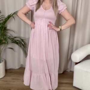 Alternative view of Sukienka Kejti pudrowa