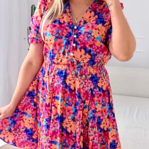 Alternative view of Sukienka Ewa mini kolorowa