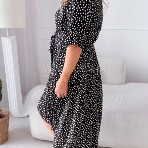 Alternative view of Sukienka Gracja w czarna w kropeczki
