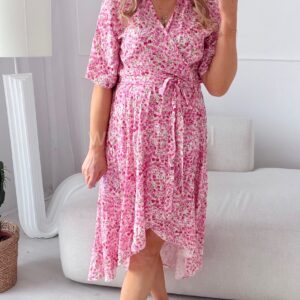 Alternative view of Sukienka Gracja różowa