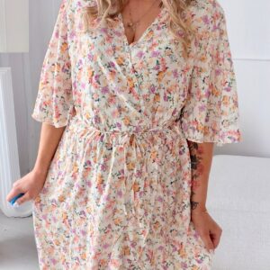 Alternative view of Sukienka Verona plus size ecru