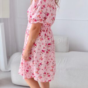 Alternative view of Sukienka Eleganza plus size mini różowa