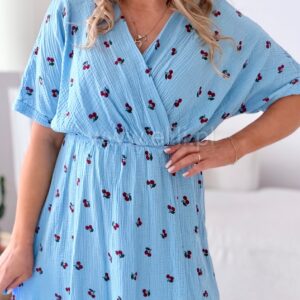 Alternative view of Sukienka Stella błekitna w wisienki