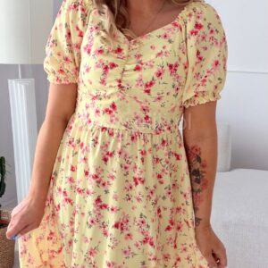 Alternative view of Sukienka Marina żółta