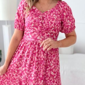 Alternative view of Sukienka Marina różowa