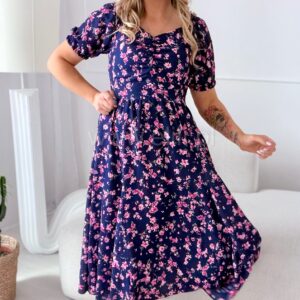 Alternative view of Sukienka Marina granatowa