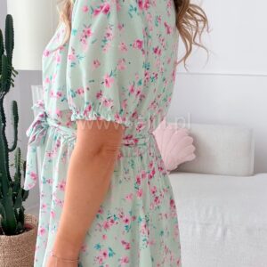 Alternative view of Sukienka Oliwia plus size pistacjowa