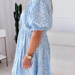 Alternative view of Sukienka Ewa  mini  PLUS SIZE błękitna