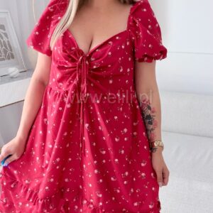 Alternative view of Sukienka Ariana plus size malinowa