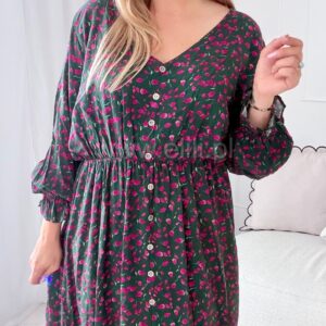 Alternative view of Sukienka Arleta plus size butelkowa