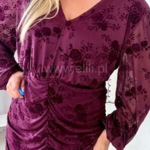 Alternative view of Sukienka Sabrina Plus size oberżyna