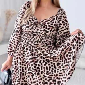 Alternative view of Kombinezon plus size - sukienka panterka