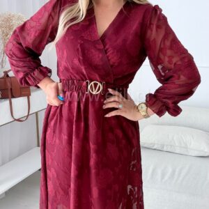 Alternative view of Sukienka Nel bordo Plus size