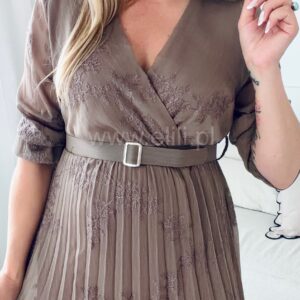 Alternative view of Sukienka Lucy taupe