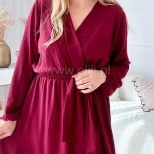 Alternative view of Sukienka Ala plus size bordo